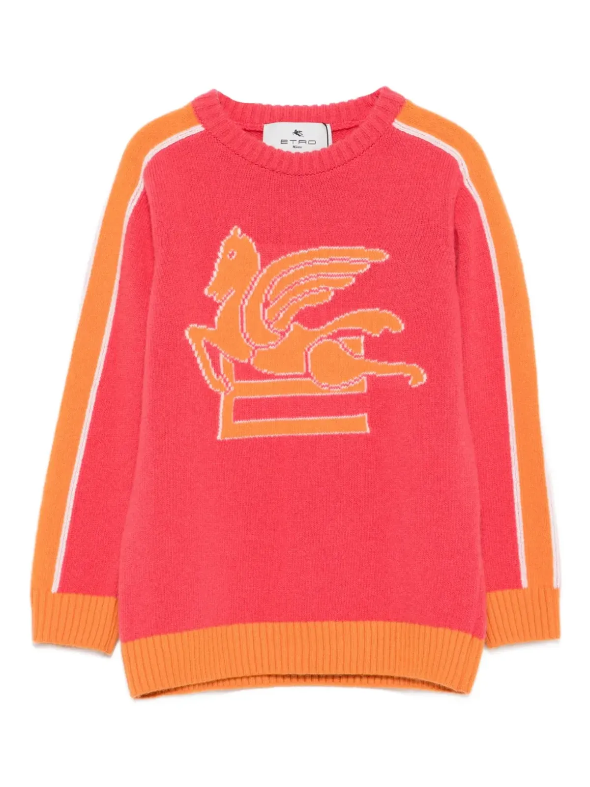 ETRO KIDS Pegasus-motif sweater - Pink - 画像1