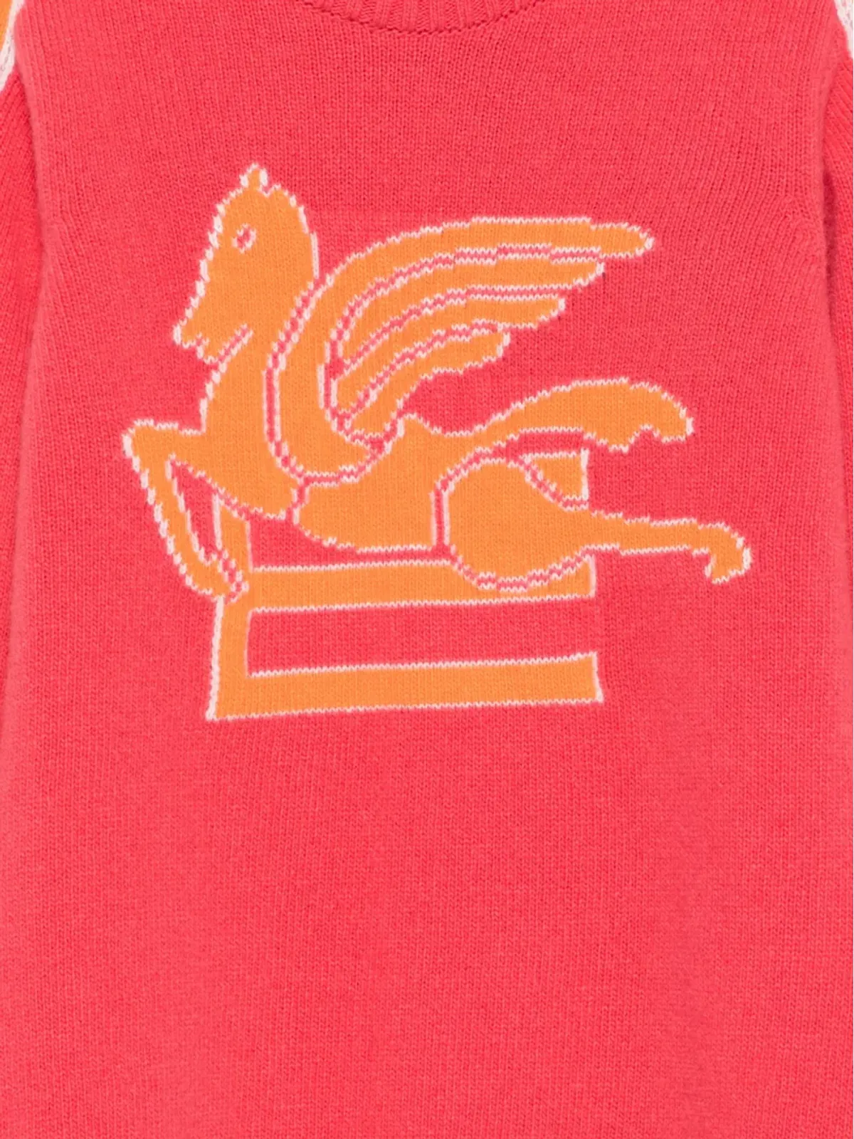 ETRO KIDS Pegasus-motif sweater - Pink - 画像3