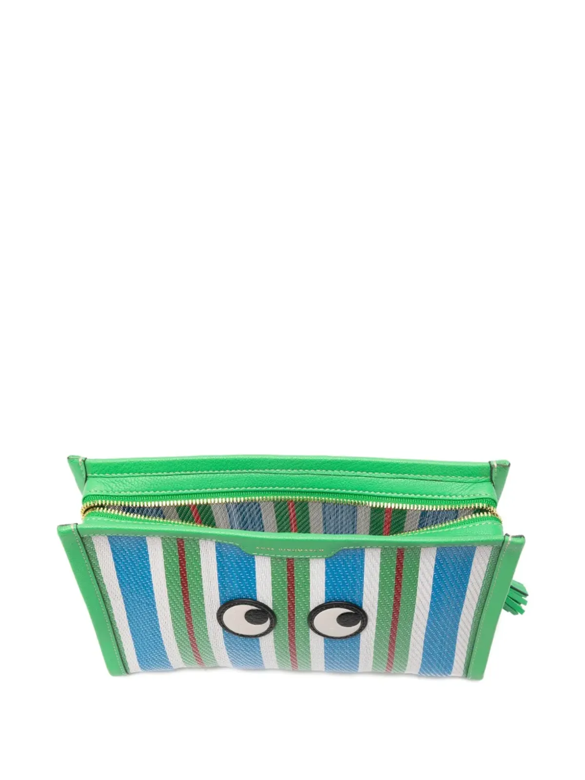 Anya Hindmarch ストライプ アイメイクアップバッグ - 画像3