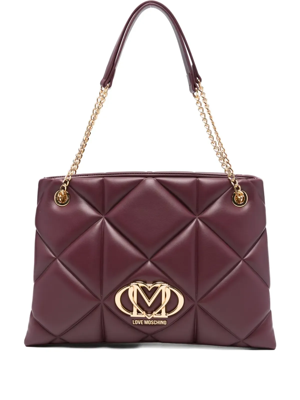 Love Moschino キルテッドチェーンストラップ トートバッグ - 画像1