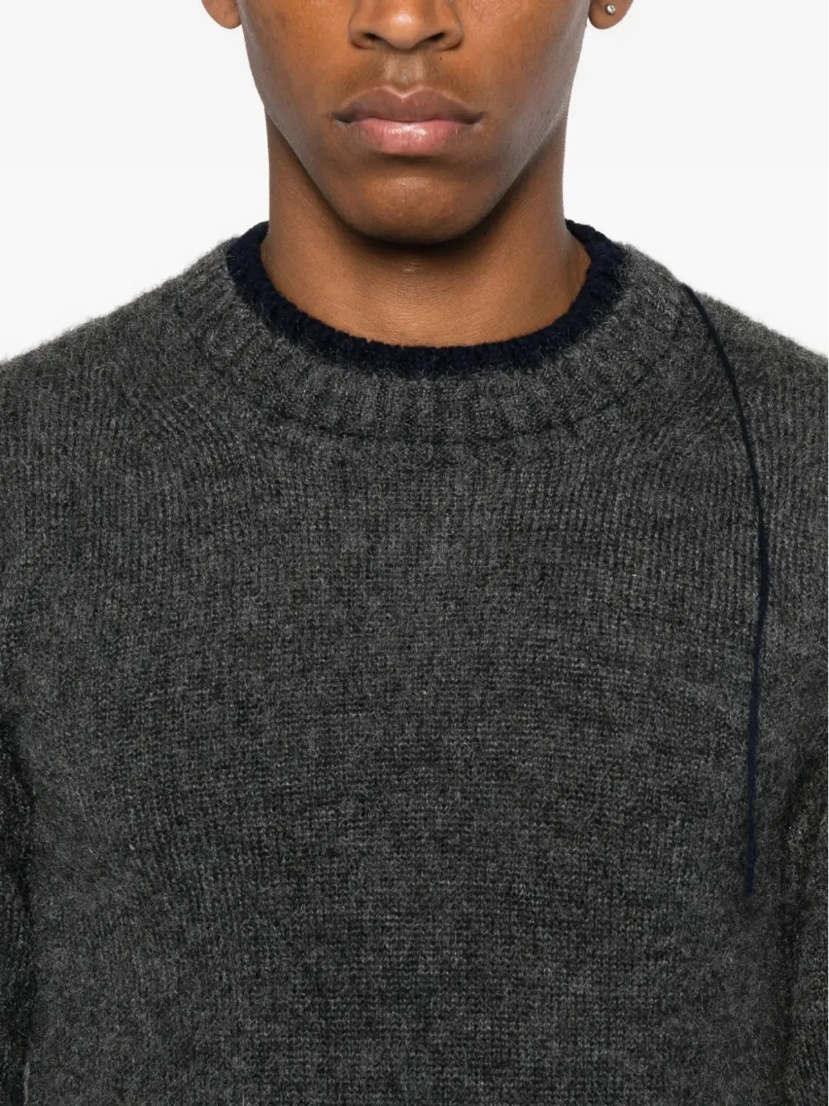 sacai 二重構造フリンジエッジセーター - 画像5