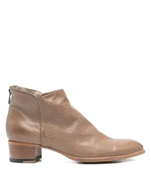 sturlini firenze ジップディテール ブロックヒール アンクルブーツ - サムネイル1