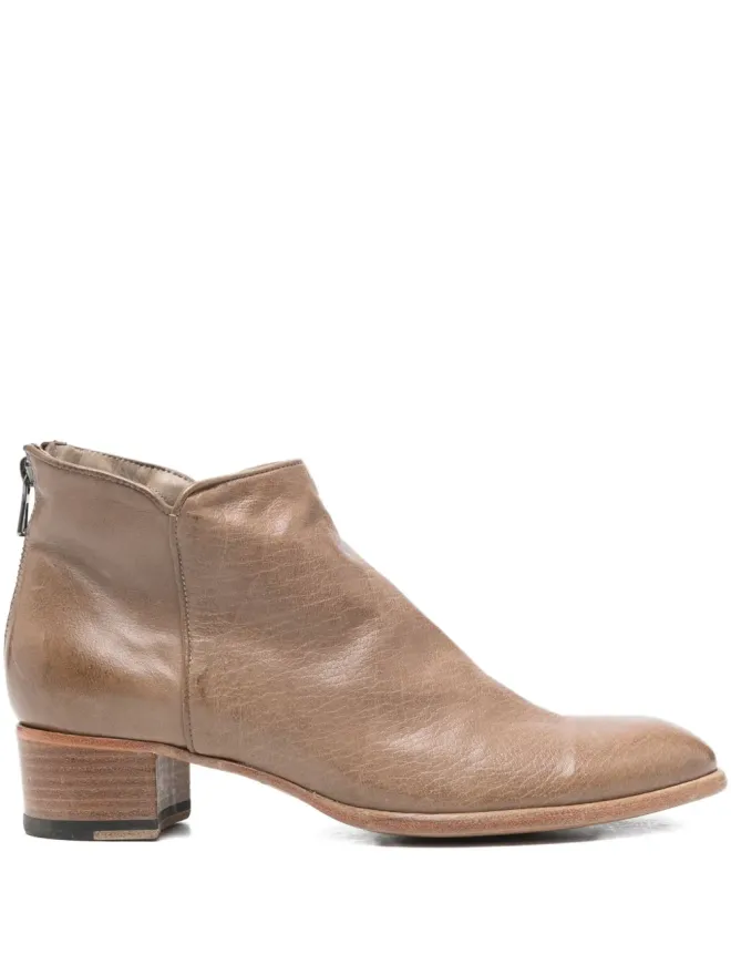 sturlini firenze sturlini firenze ジップディテール ブロックヒール アンクルブーツの商品画像