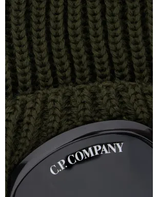 C.P. Company ゴーグルディテール リブ編みビーニー帽 - サムネイル3