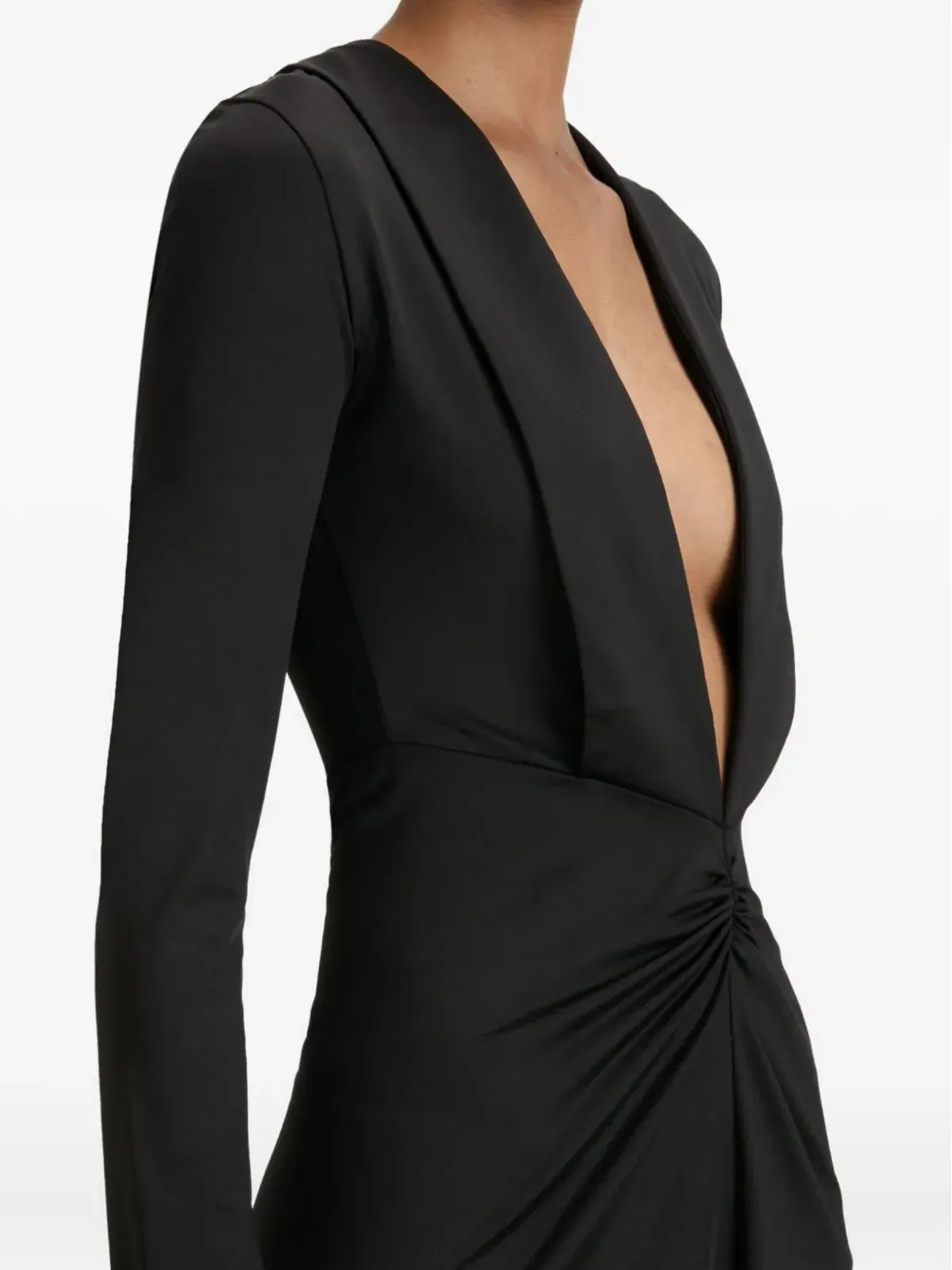 Victoria Beckham ロングスリーブVネック ミニドレス - 画像5