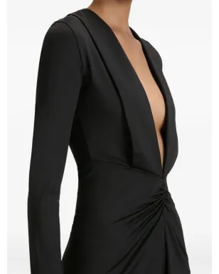Victoria Beckham ロングスリーブVネック ミニドレス - サムネイル5