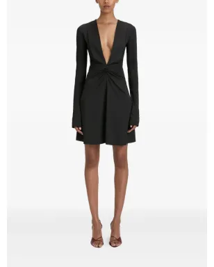 Victoria Beckham ロングスリーブVネック ミニドレス - サムネイル2