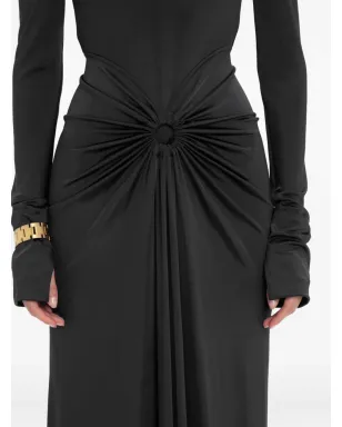 Victoria Beckham ギャザー入り長袖ミディドレス - サムネイル5
