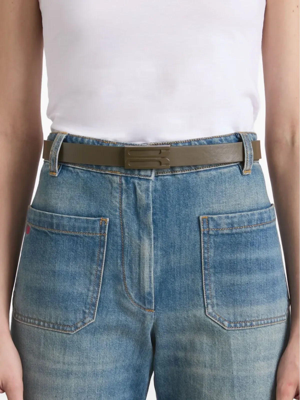 Victoria Beckham バックルロゴベルト - 画像4