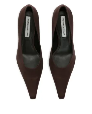 Victoria Beckham 75mm ポインテッドトゥパンプス - ブラウン - サムネイル4