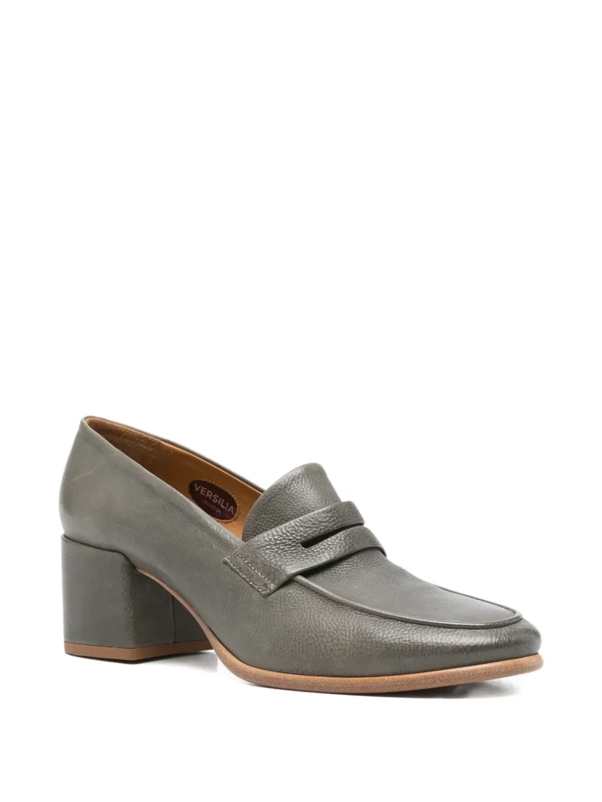 sturlini firenze ブロックヒール ペニースロット ローファー - 画像2