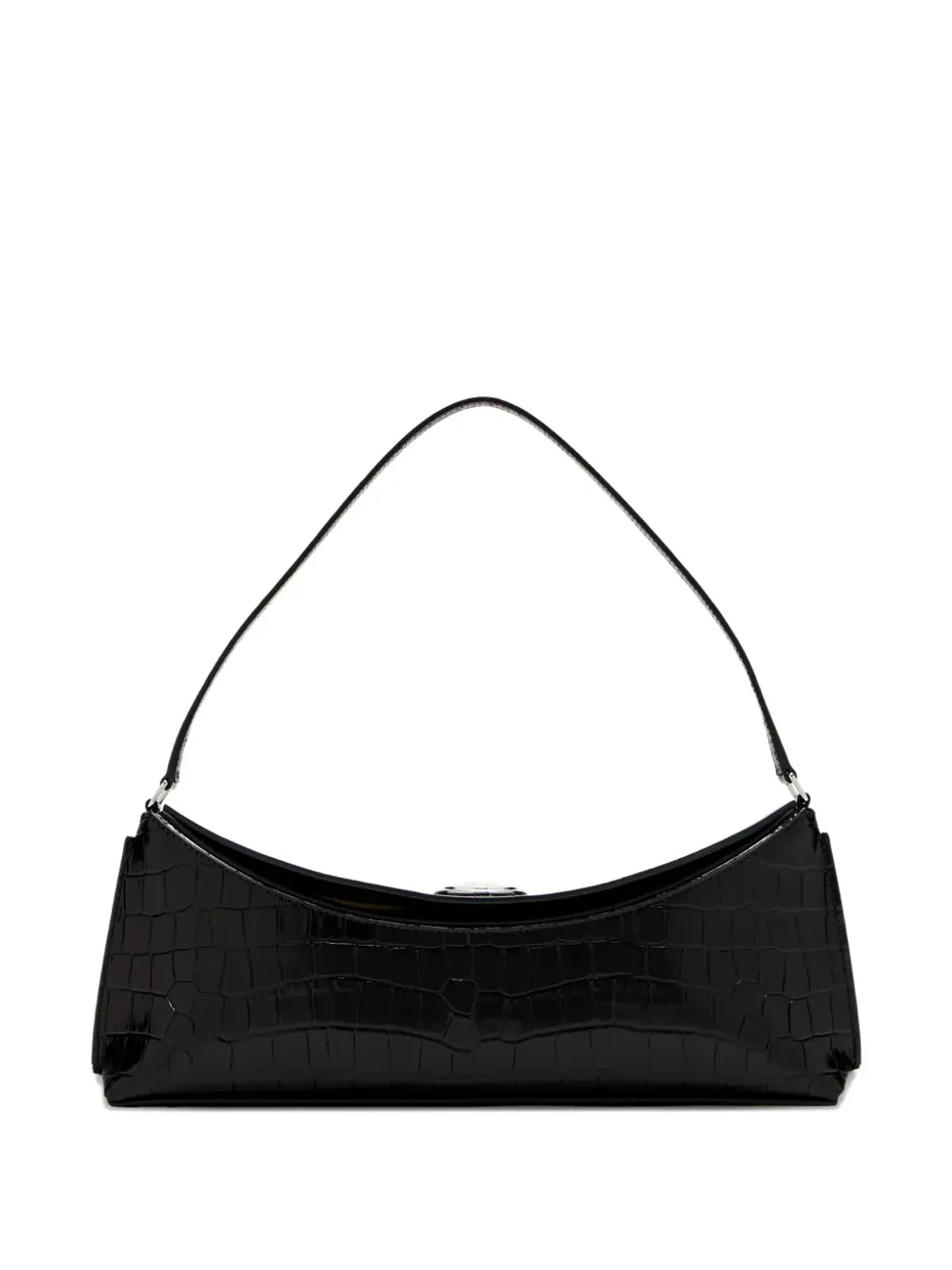 Jacquemus The Ovalo crocodile-embossed shoulder bag - 画像1