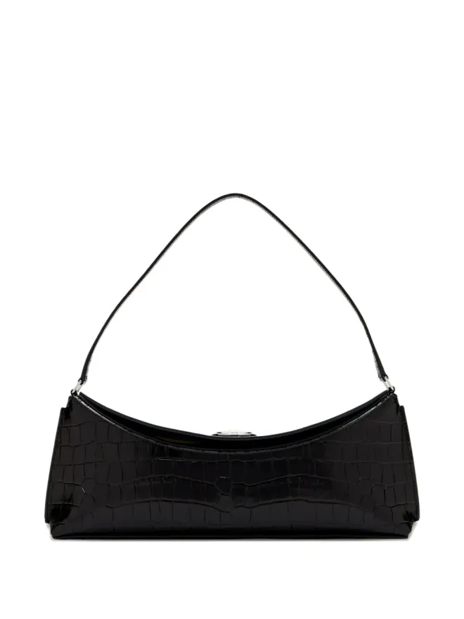 JACQUEMUS Jacquemus The Ovalo crocodile-embossed shoulder bagの商品画像
