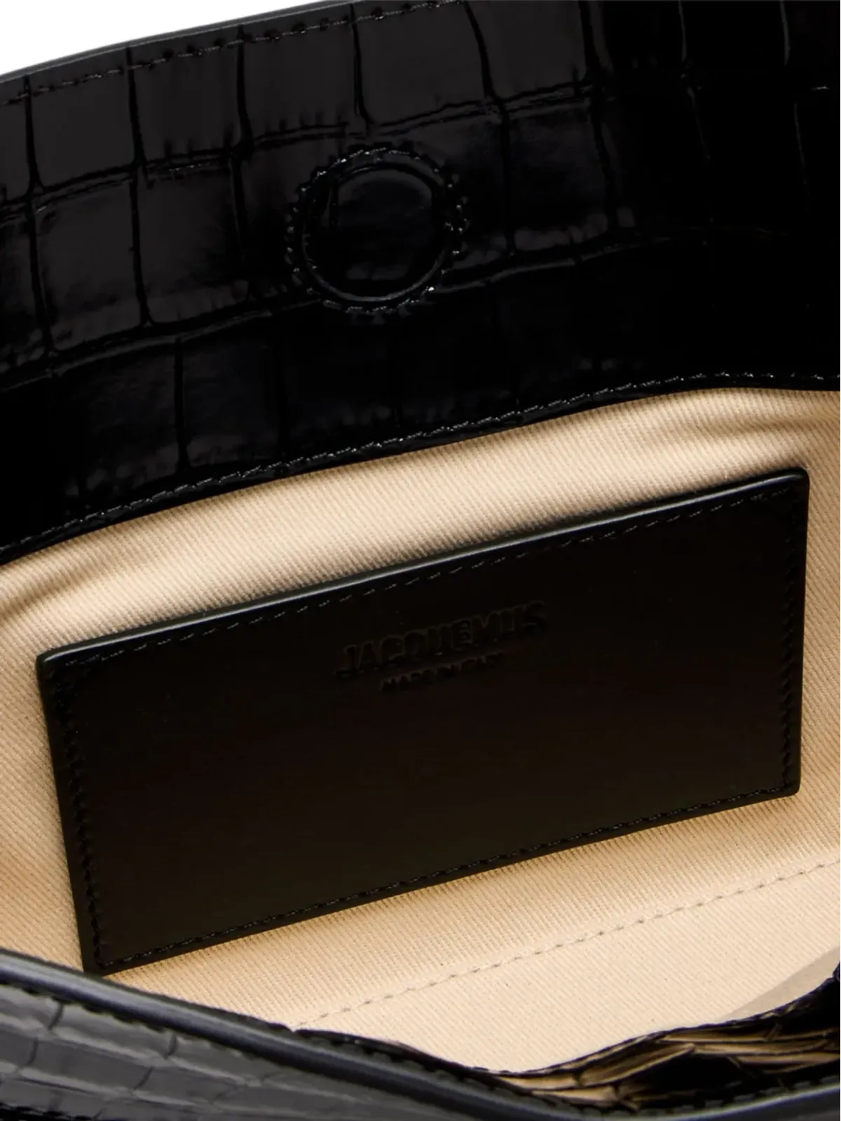 Jacquemus The Ovalo crocodile-embossed shoulder bag - 画像3