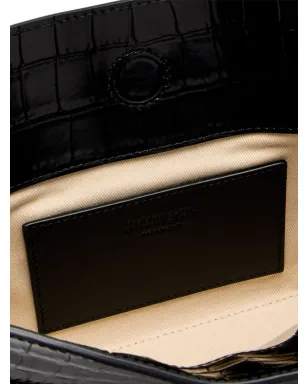 Jacquemus The Ovalo crocodile-embossed shoulder bag - サムネイル3