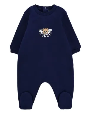 Moschino Kids テディプリント コットン ベビーロンパース - サムネイル1