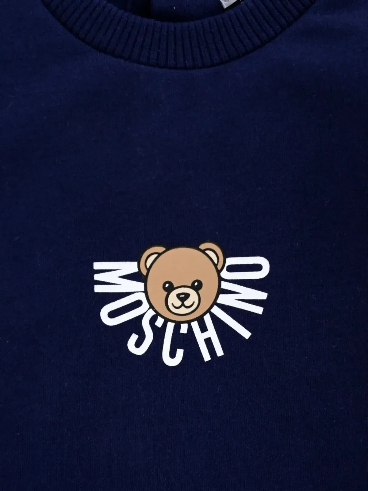 Moschino Kids テディプリント コットン ベビーロンパース - 画像3