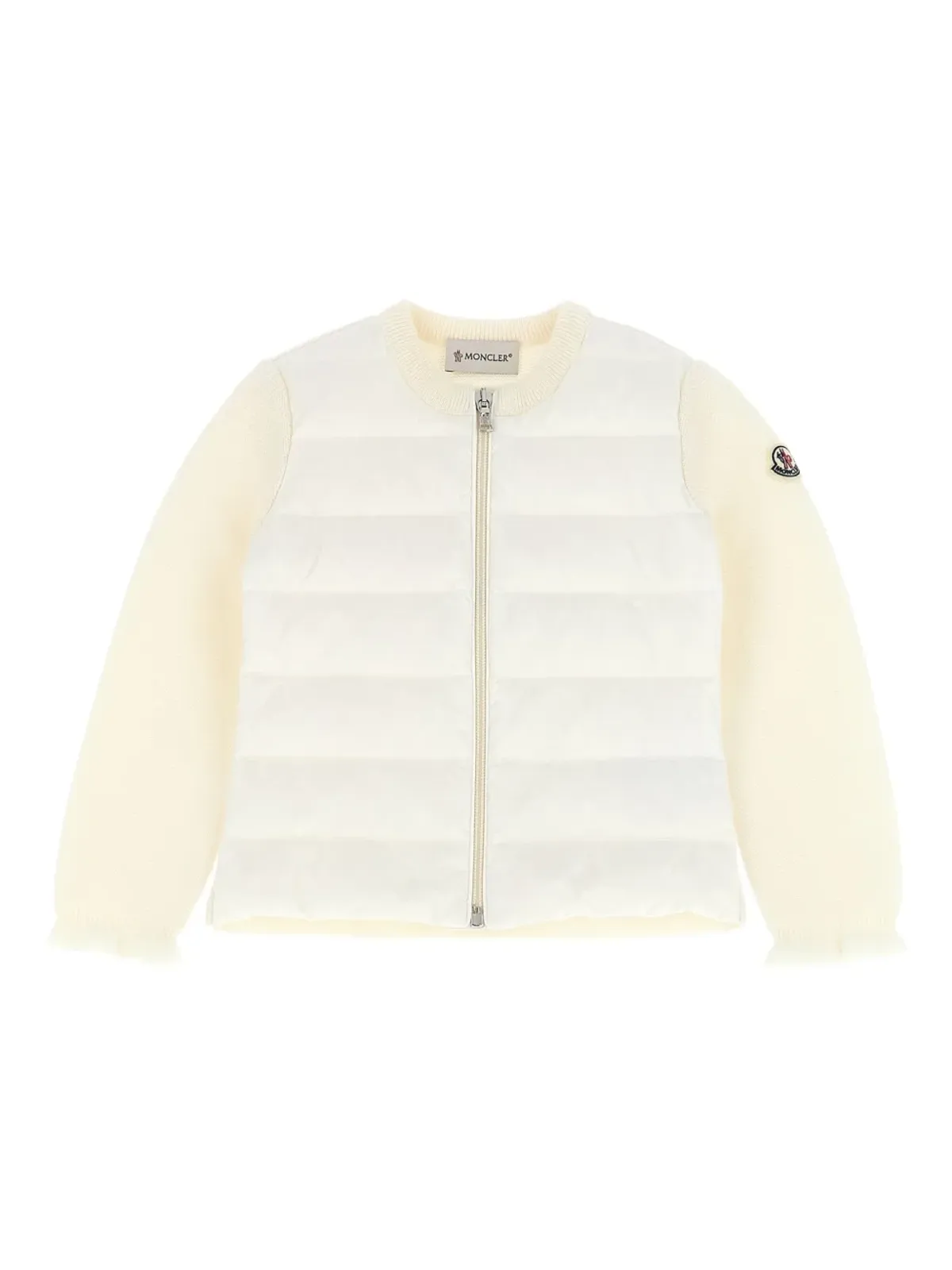 Moncler Enfant ウール混紡 中綿入りジャケット - ホワイト - 画像1