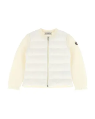 Moncler Enfant ウール混紡 中綿入りジャケット - ホワイト - サムネイル1