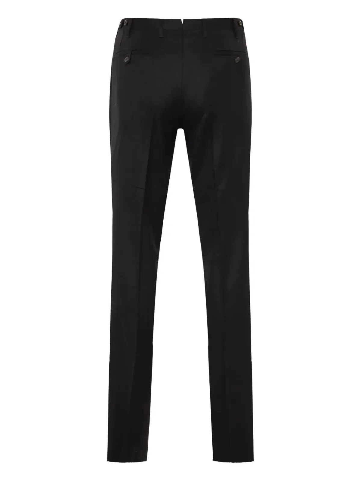 Corneliani 切りっぱなしウールパンツ - ブラック - 画像2