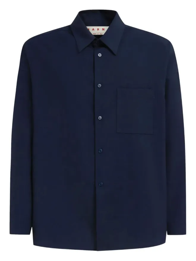 Marni Marni 長袖ウールシャツ - ブルーの商品画像