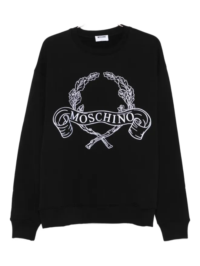Moschino Moschino ローレルクラウン ロゴ刺繍 スウェットシャツの商品画像