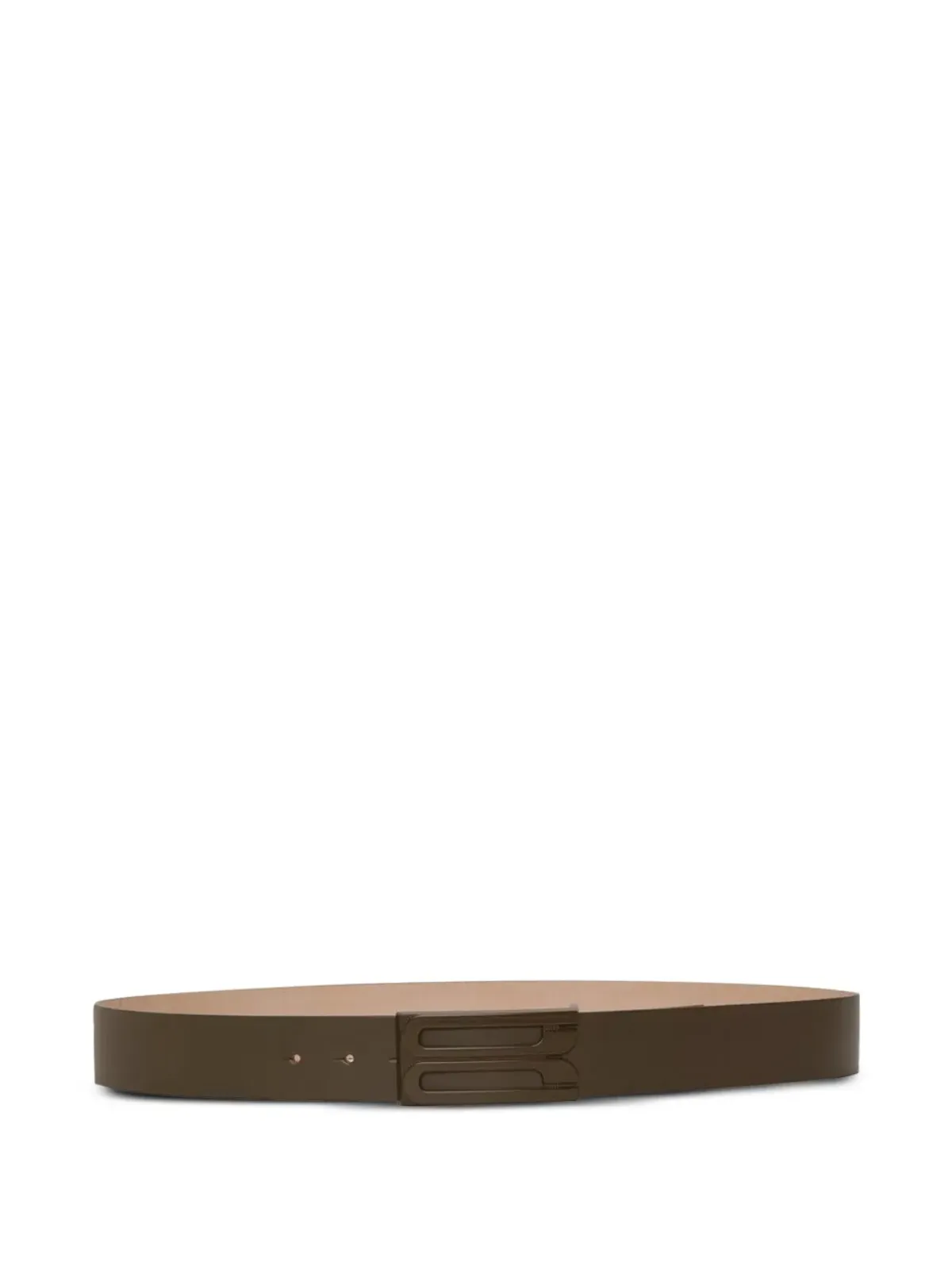 Victoria Beckham ロゴバックルレザーベルト - 画像1