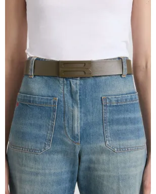 Victoria Beckham ロゴバックルレザーベルト - サムネイル2