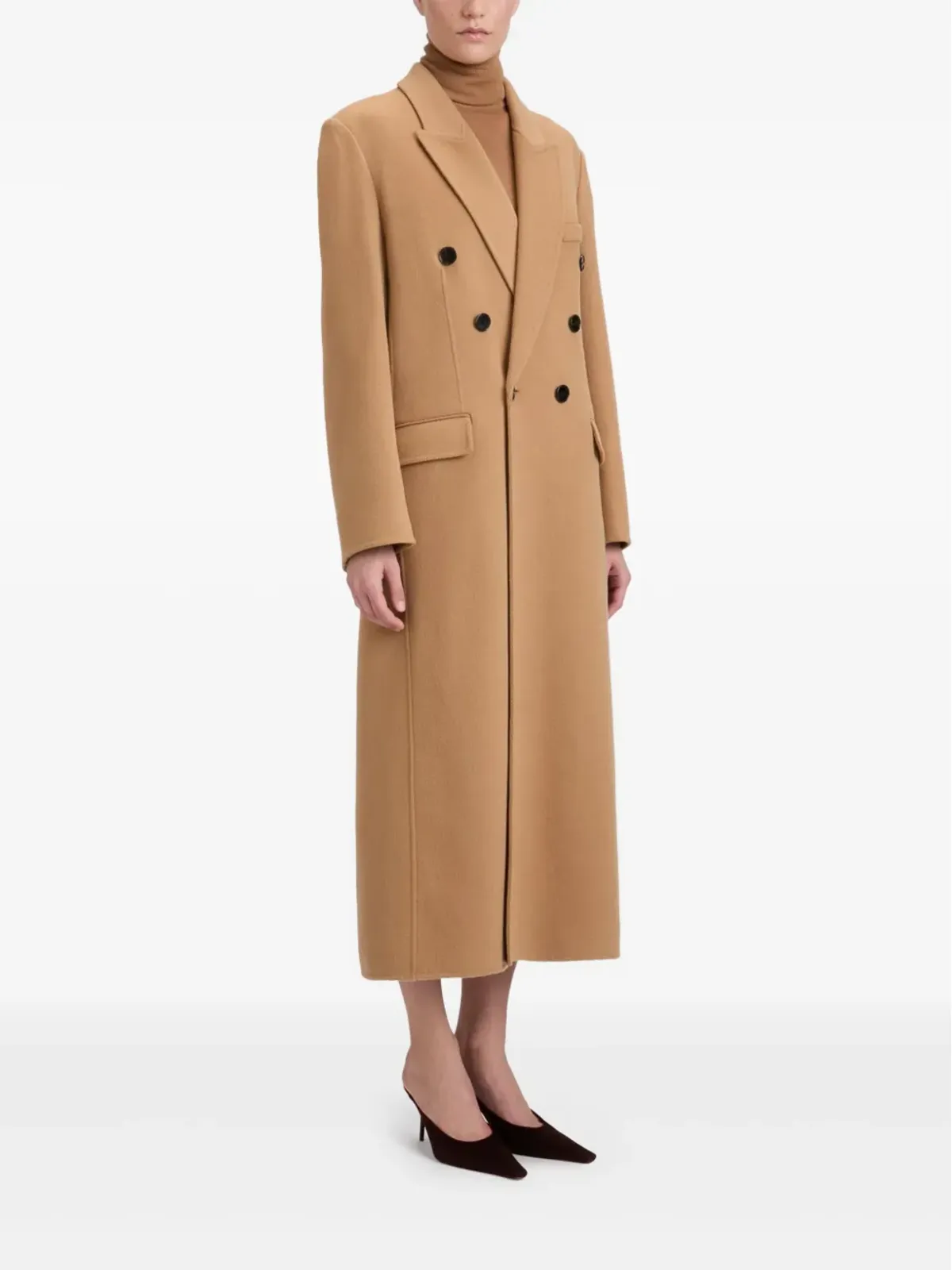 Victoria Beckham ダブルブレスト ウールコート - 画像3