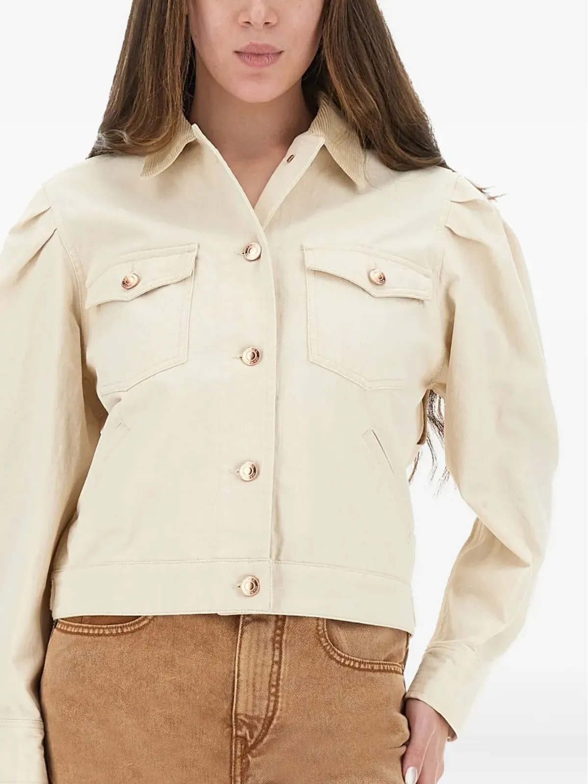 ISABEL MARANT パフスリーブ ポケットジャケット - 画像4