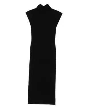Alberta Ferretti ノースリーブ ミディドレス - ブラック - サムネイル1