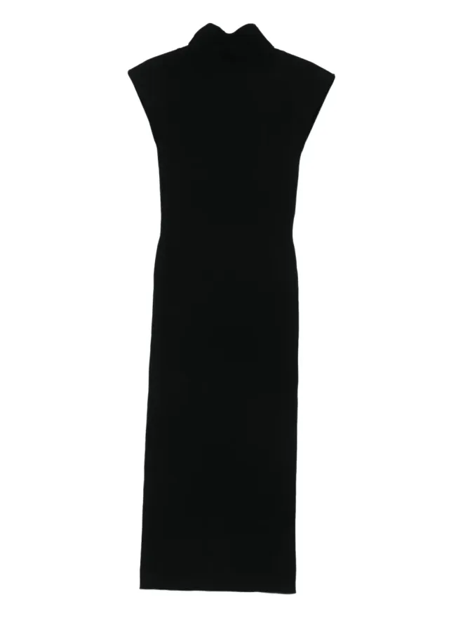 Alberta Ferretti Alberta Ferretti ノースリーブ ミディドレス - ブラックの商品画像