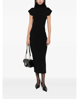 Alberta Ferretti ノースリーブ ミディドレス - ブラック - サムネイル2