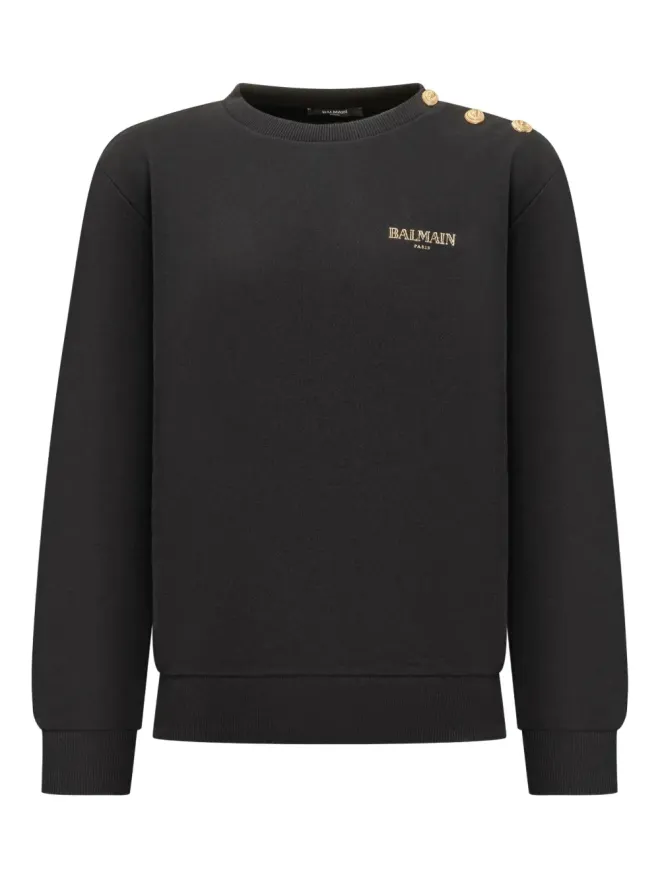 Balmain Kids Balmain Kids ボタンディテール スウェットシャツの商品画像