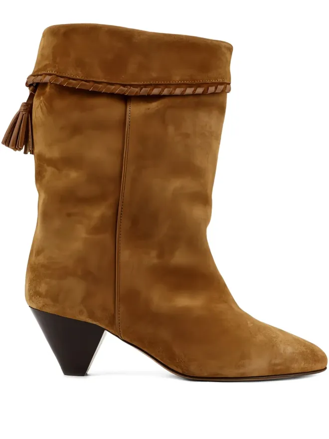 Isabel Marant ISABEL MARANT Dalby ブレイドタッセル付きスエードブーツの商品画像