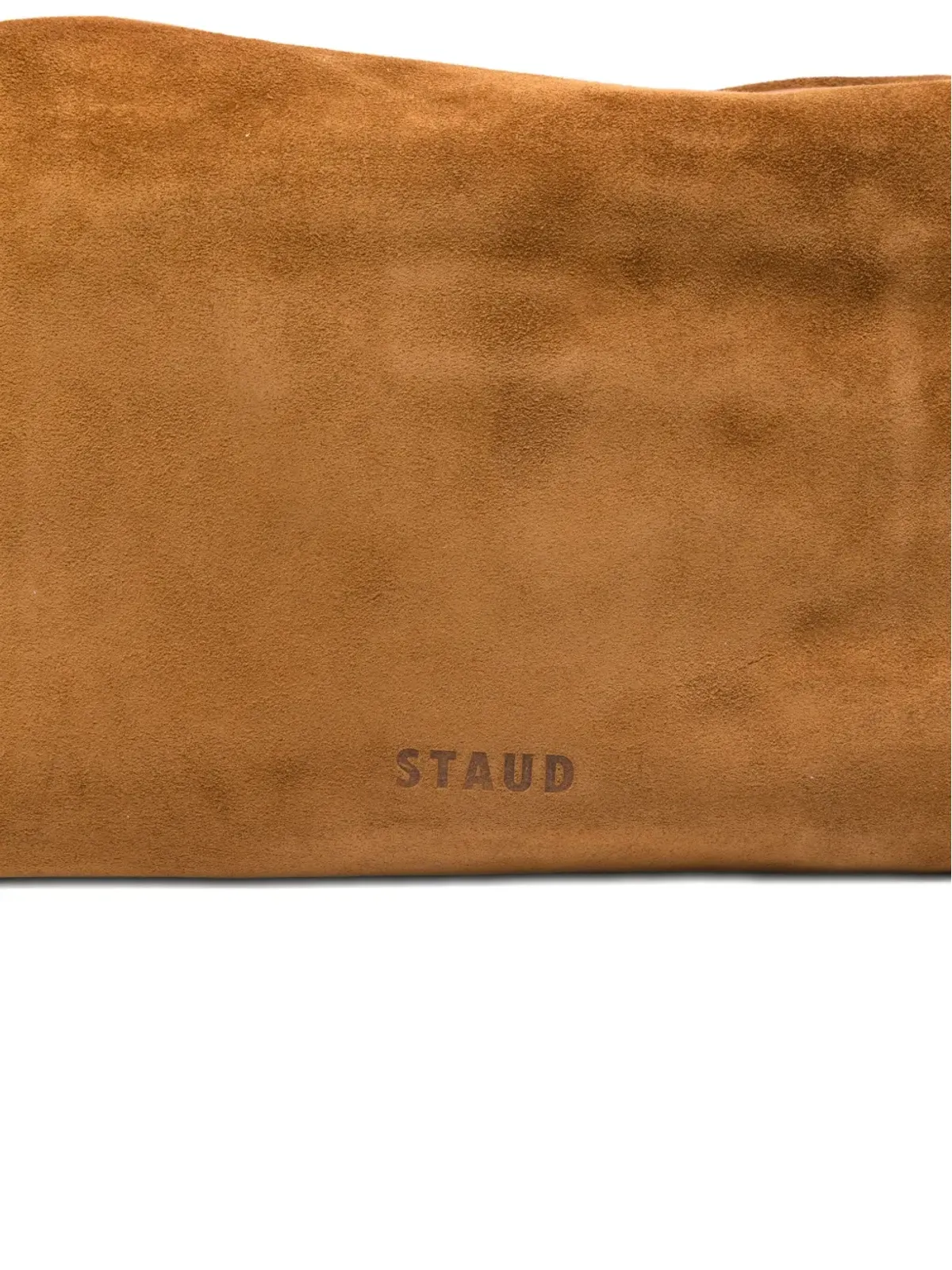 STAUD Wally スエードショルダーバッグ ブラウン - 画像4