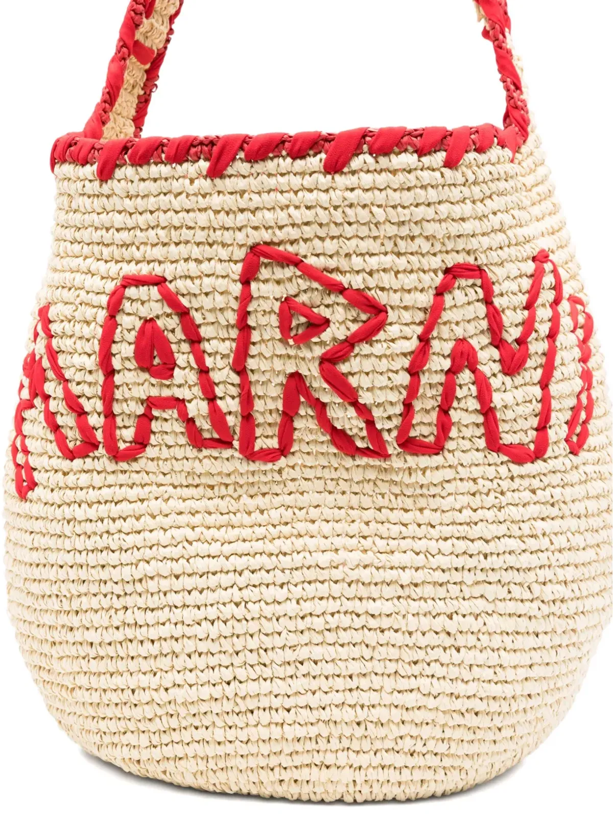 Marni ロゴ刺繍ペーパーショルダーバッグ - 画像4