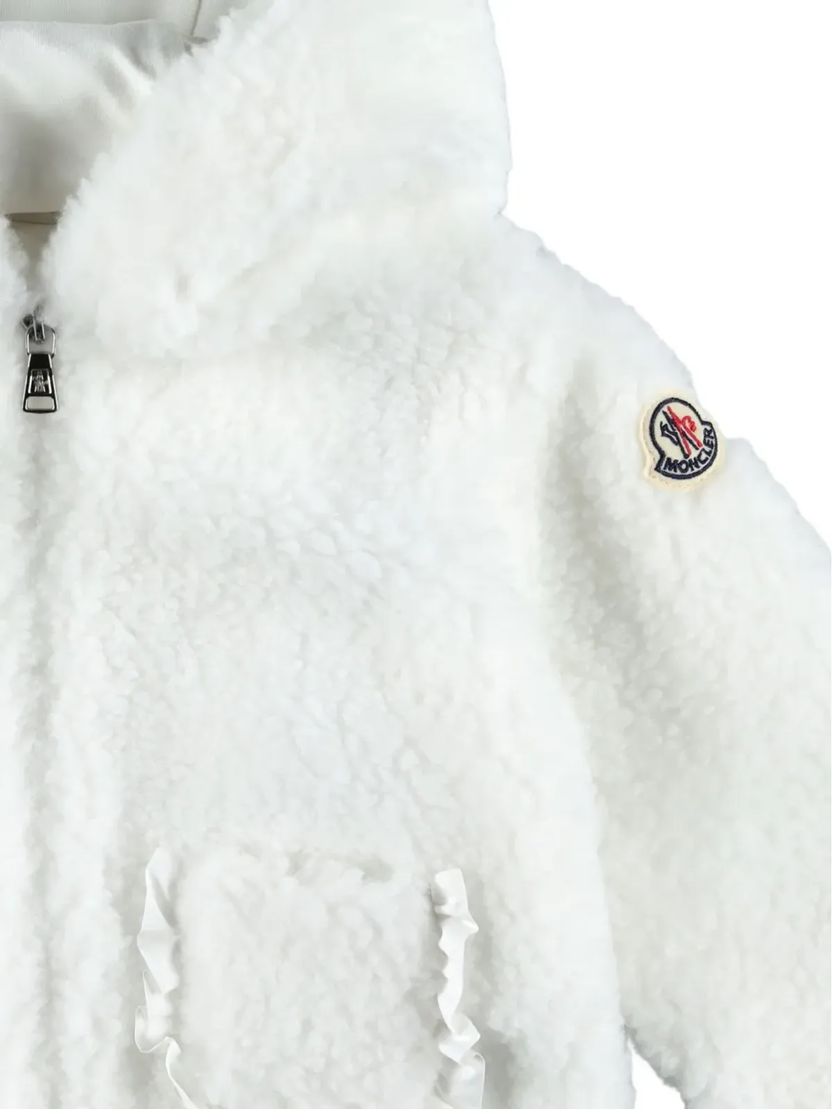 Moncler Enfant テディフリースジップアップフーディー - 画像3