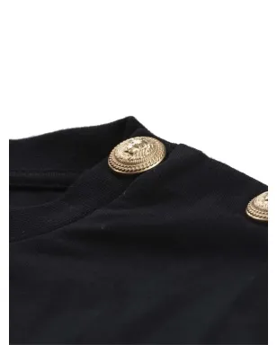 Balmain Kids ボタンディテールTシャツ - サムネイル4