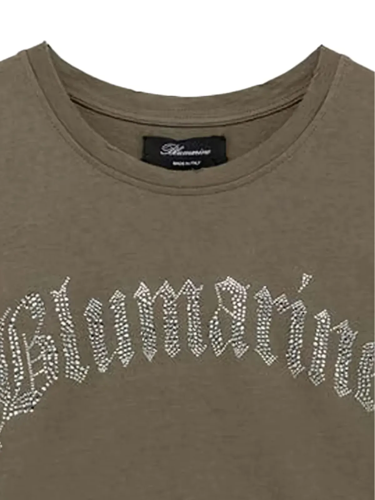 Blumarine クリスタル装飾 ロゴ Tシャツ - 画像2