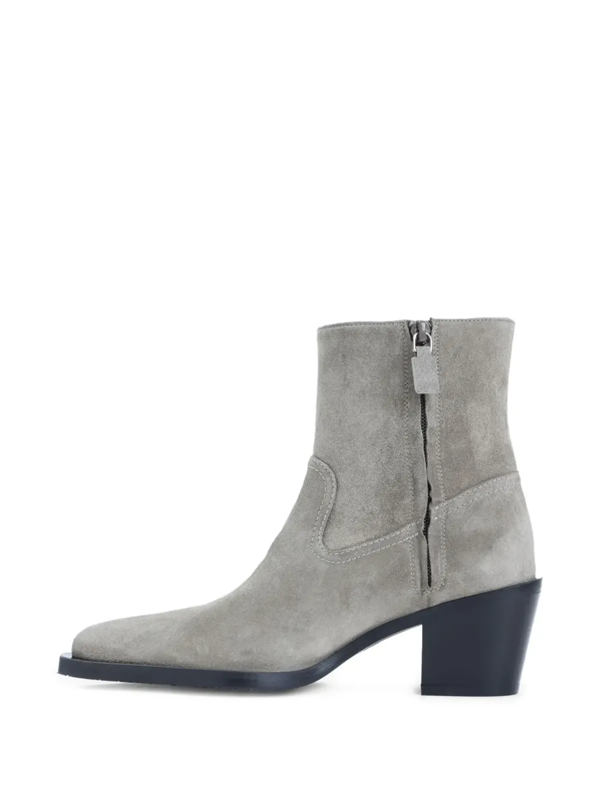 Stuart Weitzman スエード ポインテッドトゥ ヒール カウボーイブーツ - 画像3