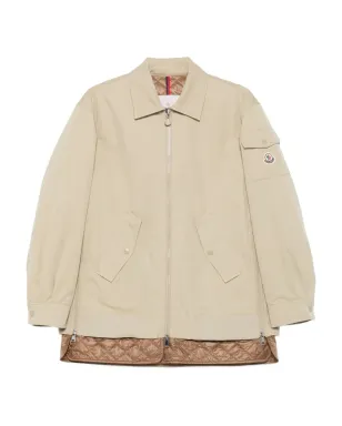 Moncler キルティングジップアップジャケット - ベージュ - サムネイル1
