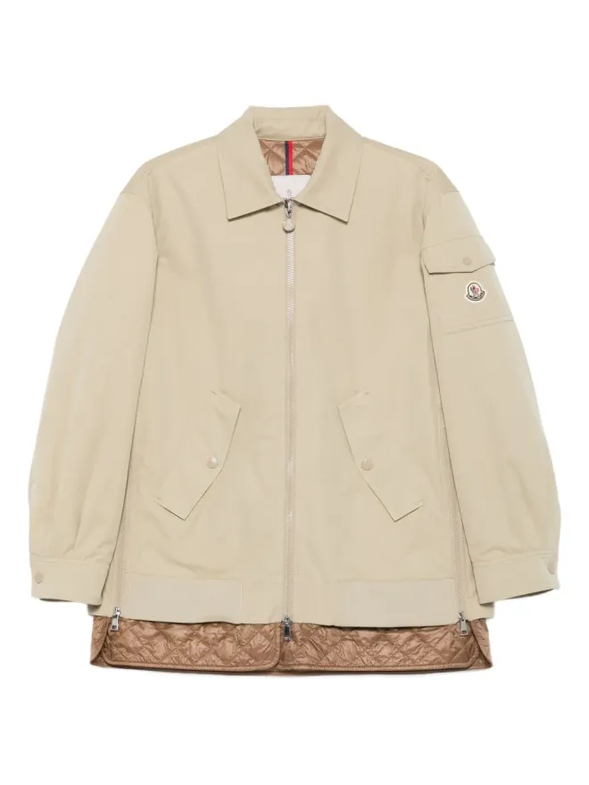 Moncler Moncler キルティングジップアップジャケット - ベージュの商品画像