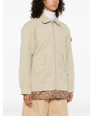 Moncler キルティングジップアップジャケット - ベージュ - サムネイル3