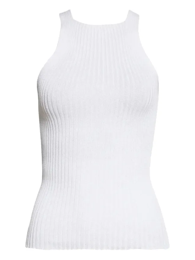 A. ROEGE HOVE A. ROEGE HOVE Ena ribbed high-neck top - Whiteの商品画像