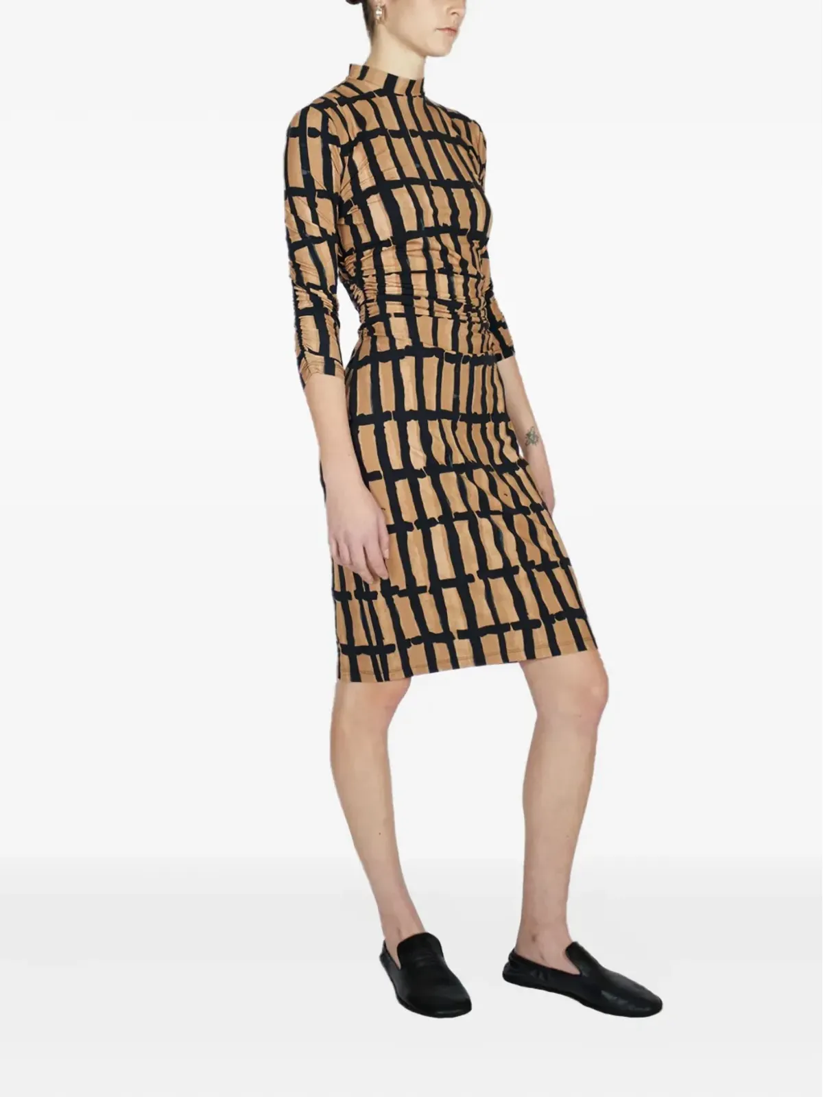 Proenza Schouler グリッド柄ミディドレス - 画像2