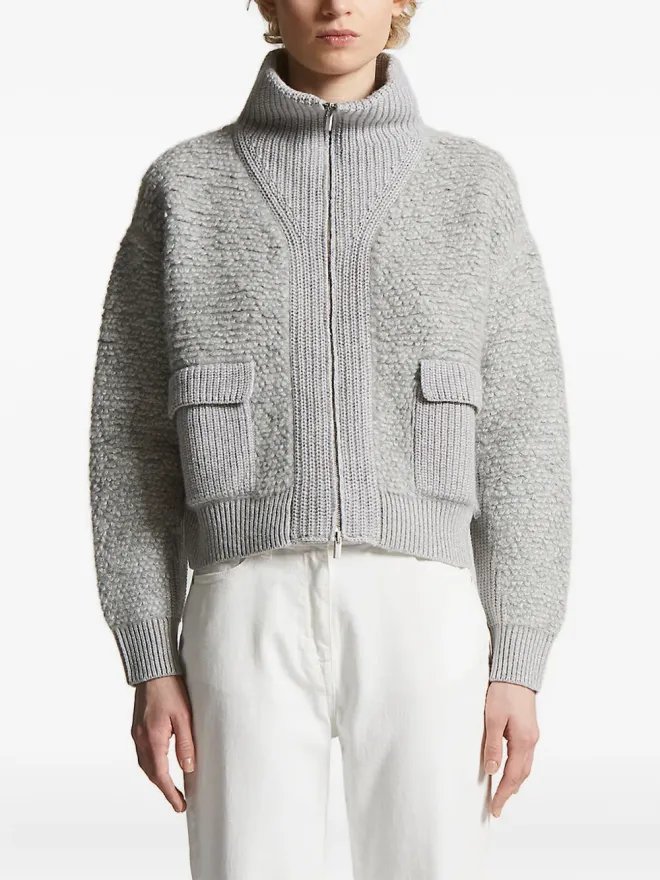 Peserico Peserico フラップポケット カーディガン - Greyの商品画像