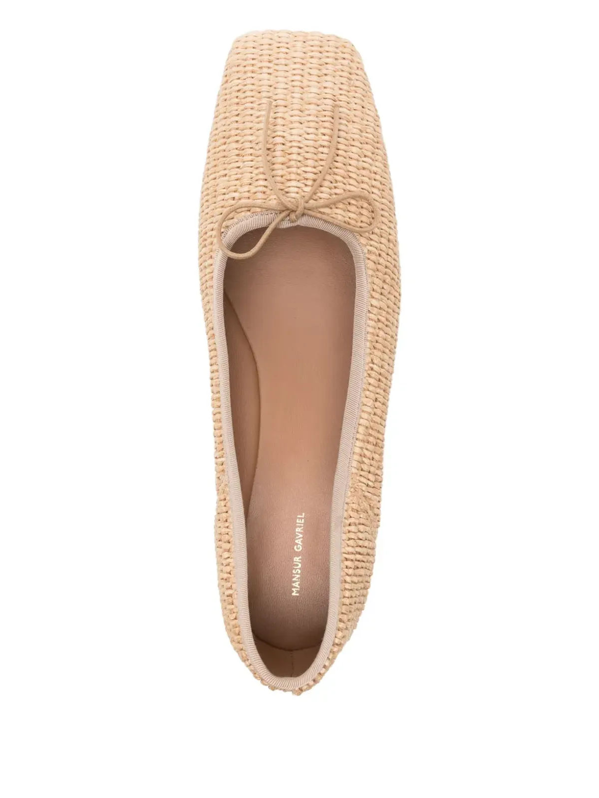 Mansur Gavriel ラフィア バレエフラット - 画像4