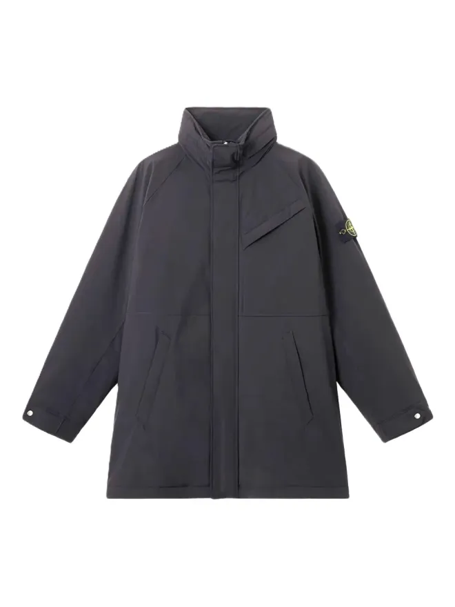Stone Island Stone Island ハイネック パッチポケット コート ネイビーの商品画像