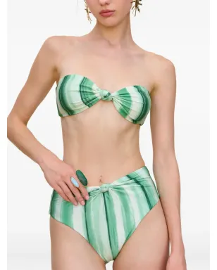 Cult Gaia Oswin painted-stripe bikini top - サムネイル2